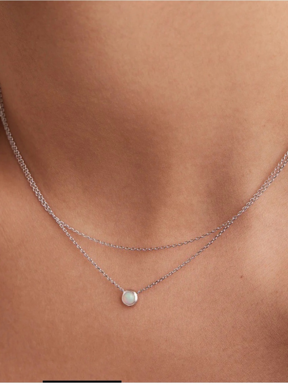 Mejuri Layered Opal Necklace